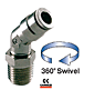 6110 Series 45 Degree Swivel Elbows